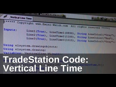 tradestation free indicator: vertical line time