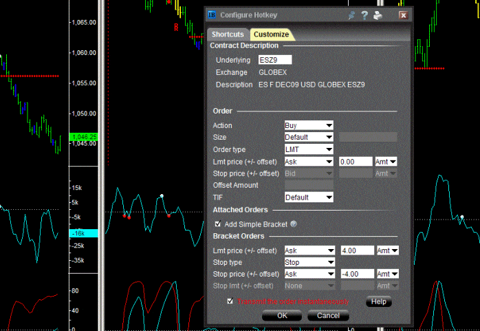 tradestation order entry hotkeys